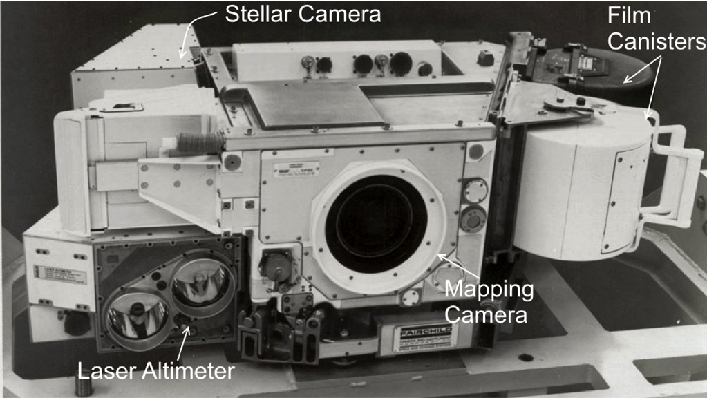 An Apollo Lunar Mapping Camera prior to installation into the CSM SIM bay.