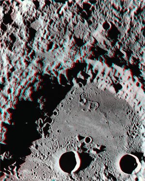 3-D Anaglyph of Apollo Metric Image frame ID AS15-M-0075.