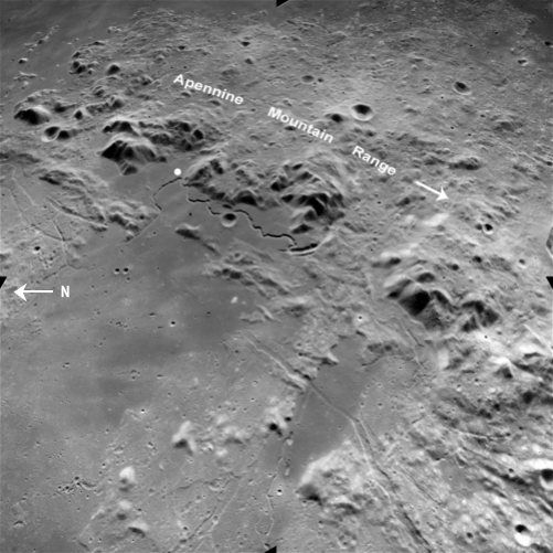 Apollo Metric image (frame ID AS15-M-1422)