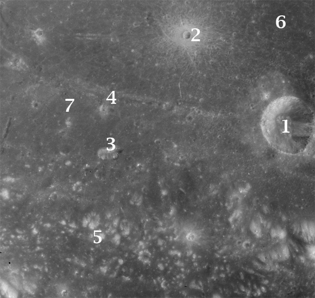 Apollo Metric image (frame ID
AS15-M-2041) Sulpicius Gallus Formation.