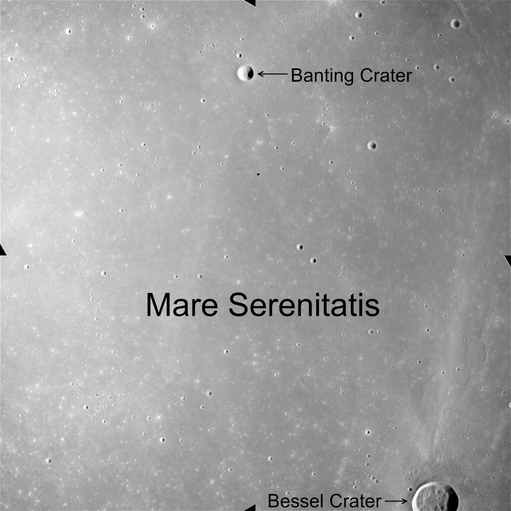 Apollo 
Metric image(frame ID AS15-M-0576) Mare Serenitatis.