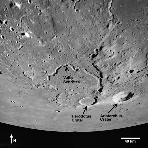 Apollo Metric image (frame
AS15-M-2611.html) Oblique view of the Aristarchus Plateau.